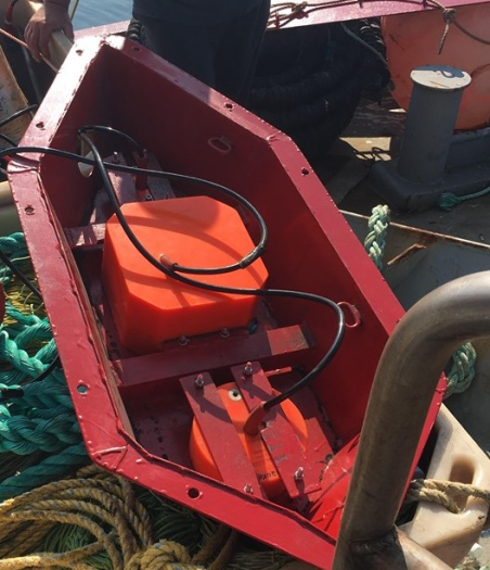 Photo of a scientific echosounder system used to perform offshore acoustic surveys